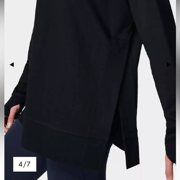 Sweaty Betty After Class Split Sweatshirt Size XXS / 2 #91‎ - Picture 3 of 9